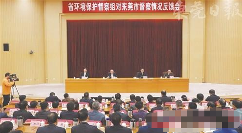 廣東省第三批第四環境保護督察組向東莞市反饋督察情況